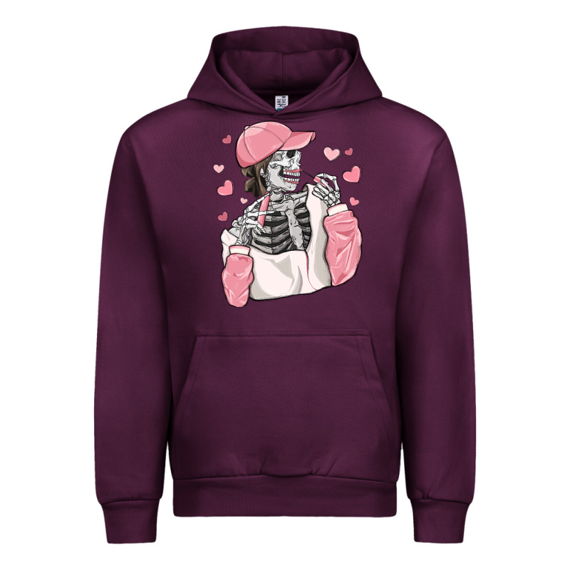 Skeleton Girl Valentine's Day Urban Hoodie by MaliasSmallBusiness | Teevron
