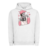 Pigment Lunar Rock skeleton girl valentine's day Urban Hoodie - MaliasSmallBusiness