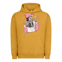 Pigment Peanut Butter skeleton girl valentine's day Urban Hoodie - MaliasSmallBusiness