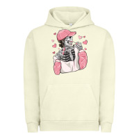 Pigment Pistachio skeleton girl valentine's day Urban Hoodie - MaliasSmallBusiness