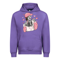 Tulip skeleton girl valentine's day Urban Hoodie - MaliasSmallBusiness