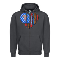 Smoke 4th of july nurse heart flag Zipper Hoodie - texasbilliewilder