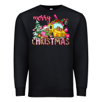 Black merry christmas Premium Sweatshirt - AdoDesignShop