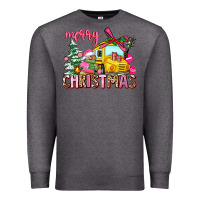 Charcoal Heather merry christmas Premium Sweatshirt - AdoDesignShop