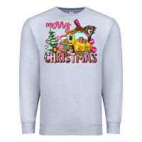 Heather Grey merry christmas Premium Sweatshirt - AdoDesignShop