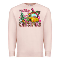 Pale Pink merry christmas Premium Sweatshirt - AdoDesignShop