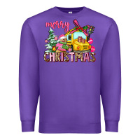 Purple merry christmas Premium Sweatshirt - AdoDesignShop