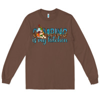 Chestnut camping is my kitchen with wine Long Sleeve Tee - texasbilliewilder