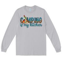 Moon Dust camping is my kitchen with wine Long Sleeve Tee - texasbilliewilder