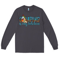 Smoke camping is my kitchen with wine Long Sleeve Tee - texasbilliewilder