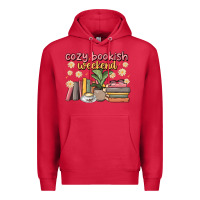 Cardinal cozy bookish weekend Premium Hoodie - MaliasSmallBusiness