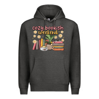 Charcoal Heather cozy bookish weekend Premium Hoodie - MaliasSmallBusiness