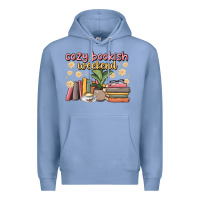 Colony Blue cozy bookish weekend Premium Hoodie - MaliasSmallBusiness