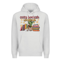 Dove Grey cozy bookish weekend Premium Hoodie - MaliasSmallBusiness