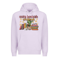 Lilac cozy bookish weekend Premium Hoodie - MaliasSmallBusiness