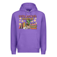 Purple cozy bookish weekend Premium Hoodie - MaliasSmallBusiness