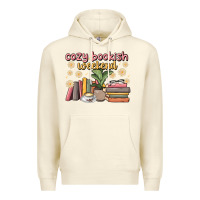Sandshell cozy bookish weekend Premium Hoodie - MaliasSmallBusiness