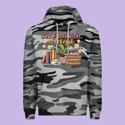 Cozy Bookish Weekend Premium Hoodie Designed By Maliassmallbusiness