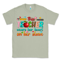 Matcha this teacher wears her heart on her sleeve Classic Tee - texasbilliewilder
