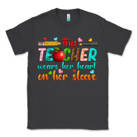 Smoke this teacher wears her heart on her sleeve Classic Tee - texasbilliewilder