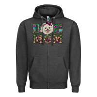 Christmas Dog Mom Pomeranian Zipper Hoodie | Teevron
