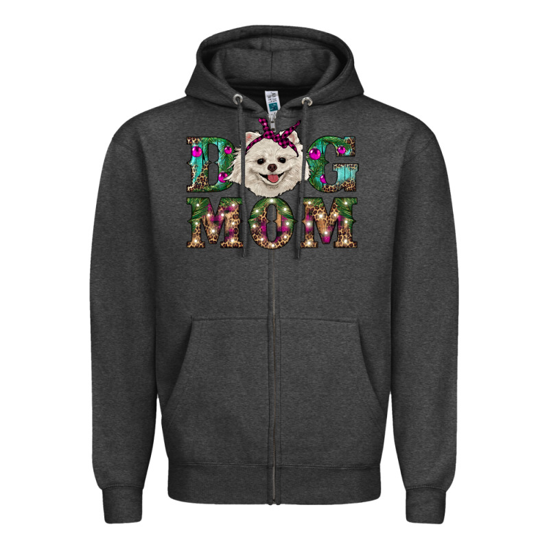 Christmas Dog Mom Pomeranian Zipper Hoodie by RanaPortraitStore | Teevron