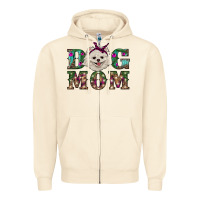 Sandshell Christmas dog mom Pomeranian Zipper Hoodie - RanaPortraitStore