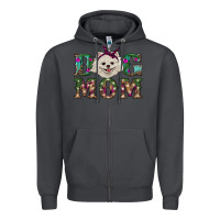 Smoke Christmas dog mom Pomeranian Zipper Hoodie - RanaPortraitStore