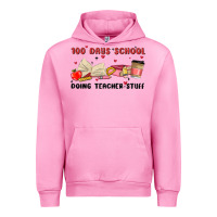 Fuchsia Pink 100 days school Urban Hoodie - MaliasSmallBusiness
