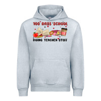 Heather Grey 100 days school Urban Hoodie - MaliasSmallBusiness