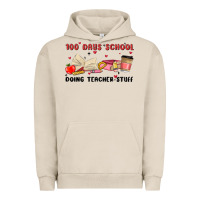 Pigment French Oak 100 days school Urban Hoodie - MaliasSmallBusiness