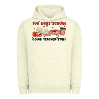 Pigment Pistachio 100 days school Urban Hoodie - MaliasSmallBusiness