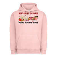 Pigment Salmon 100 days school Urban Hoodie - MaliasSmallBusiness