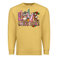 Antique Gold love christmas Premium Sweatshirt - AdoDesignShop
