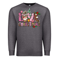 Charcoal Heather love christmas Premium Sweatshirt - AdoDesignShop