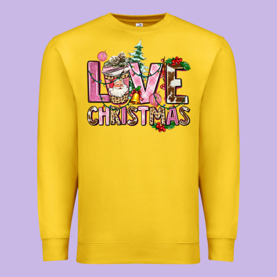 Love Christmas Premium Sweatshirt Designed By Adodesignshop