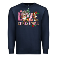 Navy love christmas Premium Sweatshirt - AdoDesignShop