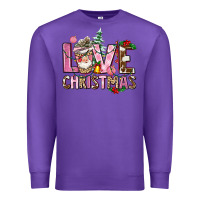 Purple love christmas Premium Sweatshirt - AdoDesignShop