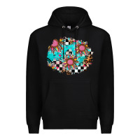 Black race sunflower patches Premium Hoodie - AdoDesignShop