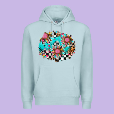 Race Sunflower Patches Premium Hoodie Designed By Adodesignshop