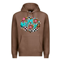 Chestnut race sunflower patches Premium Hoodie - AdoDesignShop
