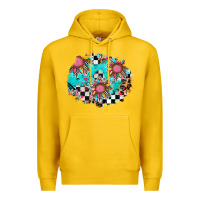 Lemon race sunflower patches Premium Hoodie - AdoDesignShop