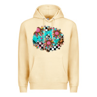 Pina Colada race sunflower patches Premium Hoodie - AdoDesignShop