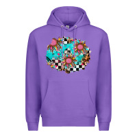Purple race sunflower patches Premium Hoodie - AdoDesignShop