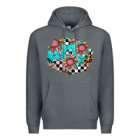 Rock race sunflower patches Premium Hoodie - AdoDesignShop