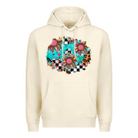 Sandshell race sunflower patches Premium Hoodie - AdoDesignShop