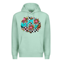 Seafoam race sunflower patches Premium Hoodie - AdoDesignShop