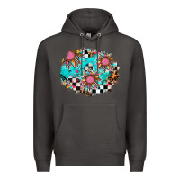 Smoke race sunflower patches Premium Hoodie - AdoDesignShop
