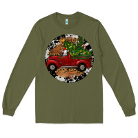 Army Green Farm Truck Christmas Long Sleeve Tee - RanaPortraitStore