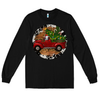 Black Farm Truck Christmas Long Sleeve Tee - RanaPortraitStore